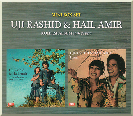 Cover Mini Box Set KOLEKSI ALBUM 1976 & 1977 Uji Rashid & Hail Amir yang mengandungi 2 CD (2012)